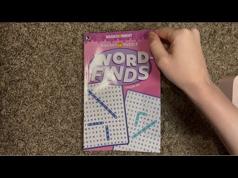 ASMR Flipping Through Word-Finds Volume 262