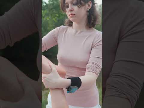 Natural asmr relaxing foot massage for beautiful girl