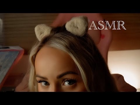 ASMR Spit paint you will fall asleep at 15:15 ( Breathing , purring , mouth sounds ) 👀
