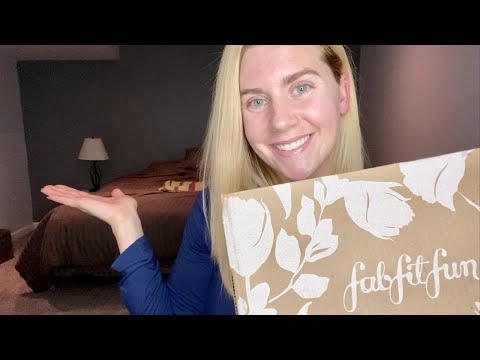 ASMR Opening fabfitfun Box and Life Update Chitchat | Whispering and Tapping