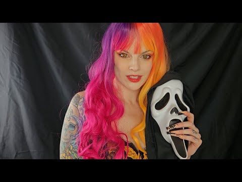 ASMR Vampire Ghostface Tickle Torture | Long Fake Nails