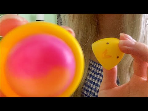 doing ur makeup & nails💛(camera touch, no talking, lofi) asmr // easter edition