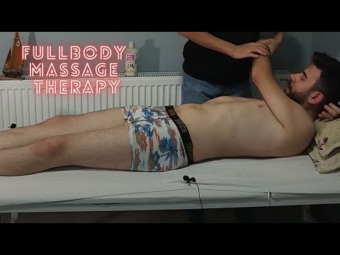 DEEPLY RELAXING FULL BODY MASSAGE- Asmr chest,leg,arm,abdominal massage
