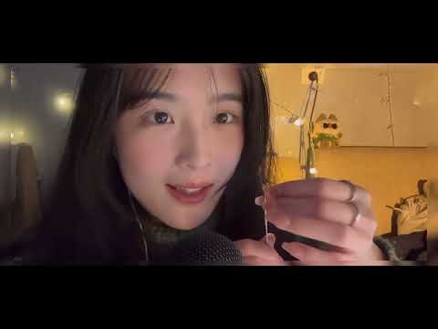ASMR🎧｜For you who come home late from get off work, ear cleaning, whispering, goose feather brush