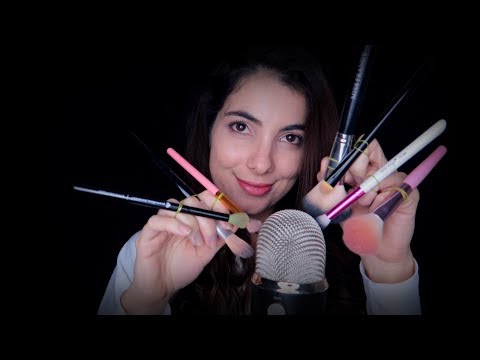 ASMR BRUSH FINGERS, MOUTH SOUNDS AND PERSONAL ATTENTION