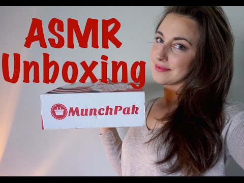 ASMR Unboxing - Munchpak (Tapping, Crinkling, Softly Spoken, Close Whisper)