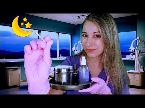 Clínica ASMR | Nueva Revisión Nocturna | Limpieza de oídos relajante | RP Médico | SusurrosdelSurr