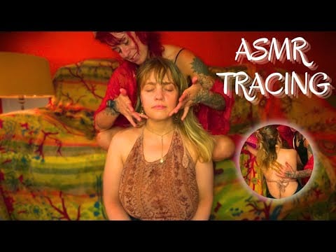 Real Person Hair Play ASMR ✨ Brushing & Jade Combs w. the Lightest Tracing on Face & Back (Whispers)