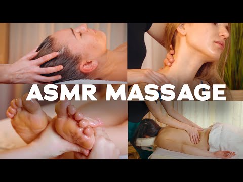 ASMR | MASSAGE |  Head. Hair. Facial. Back. Neck. Foot