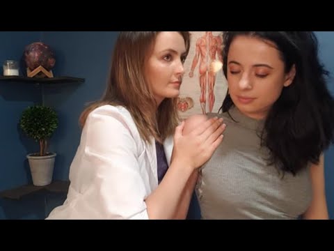 ASMR (REAL PERSON) Shoulder Injury & Cranial Nerve Exam for SHOULDER AND NECK *PAIN* @LunaLux ASMR
