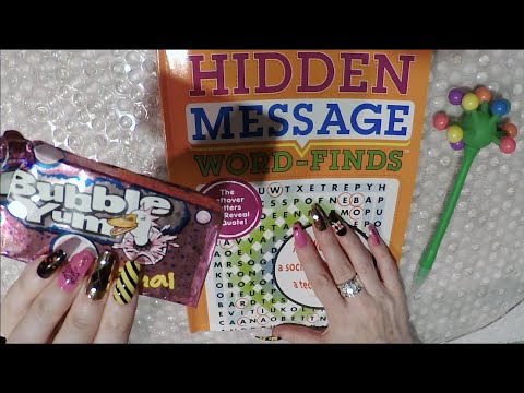 ASMR Extreme Gum Chewing Word Search | Whispered | For Sleep, Studying & Background Sounds