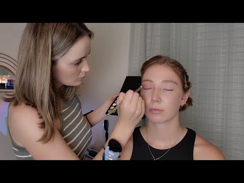 ASMR Perfectionist Wedding Bridal Hair & Makeup Application - Final Details & Finishing Touches