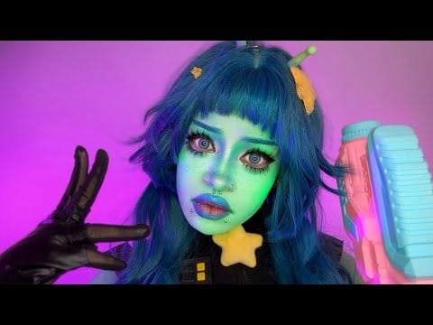 ASMR🩵 Alien Examines and Transports You! (with Alien Language)
