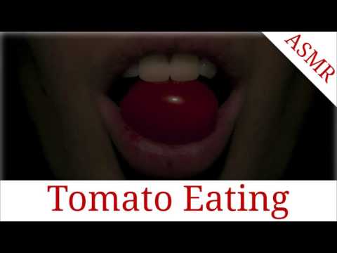 Binaural ASMR Juicy Tomato Eating, Long Version l Eating Sounds and Mouth Sounds