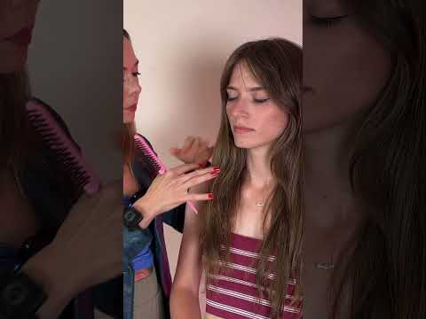 Asmr hair styling #asmr #asmrvideo #asmrsounds #skincare #satisfying #makeup #relaxing #sleep #relax