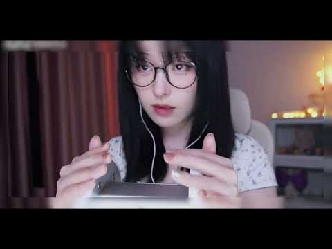 ASMR🎧｜Dry and wet hands + white silk gloves to massage ears