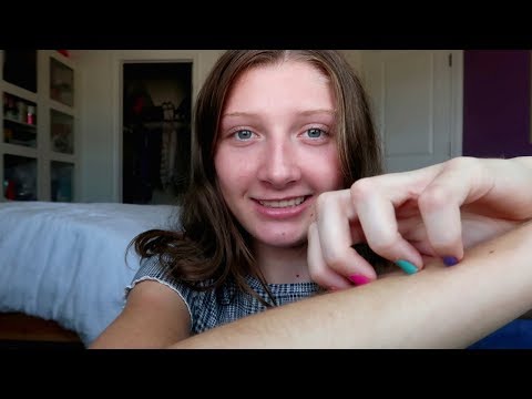 ASMR skin and shirt scratching