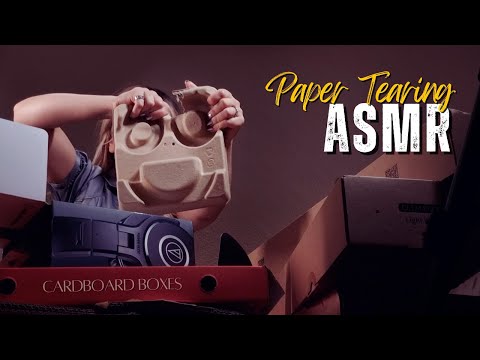 [Paper Tearing ASMR] Ripping Up Cardboard Boxes (No Talking) #5