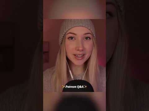 watch the full 1 hour q&a on patreon✨#asmr