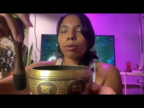 Asmr helping you with grounding and balancing your energy