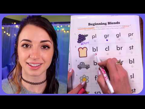 1.5 Minute ASMR | Elementary school English Tasks