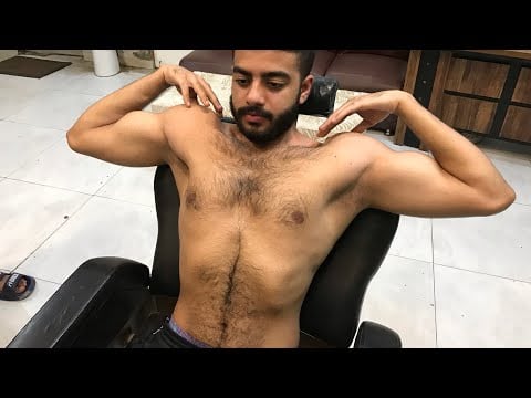Deep Relaxing Body Massage 💈ASMR Chest and Stomach Focus | Belly Massage | ✨