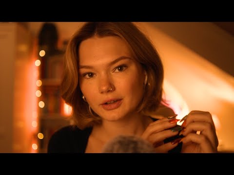 ASMR soft whispers and gentle tapping for sleep ❤️