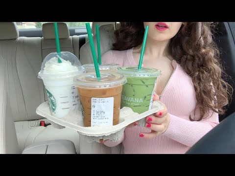 Trying My SUBSCRIBERS Favorite Starbucks Drinks!