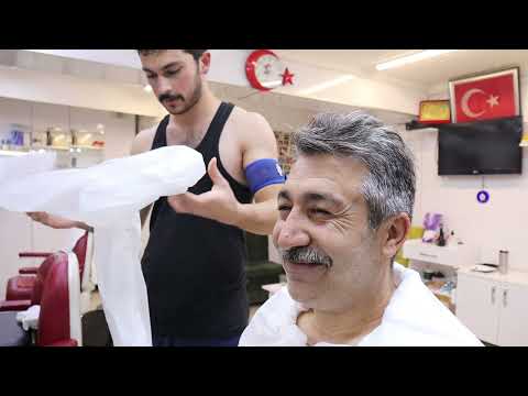 MASSAGE FROM APPRENTICE TO MASTER, ASMR TURKISH BARBER UNIQUE MASSAGE