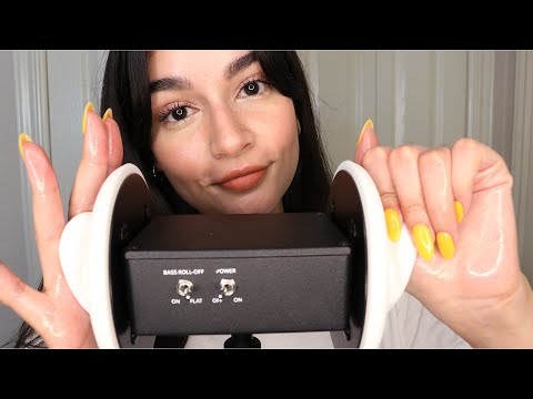 ASMR Ear Massage Triggers (Oil, Sugar Scrub, Lotion, Ear Rubbing, Tapping)