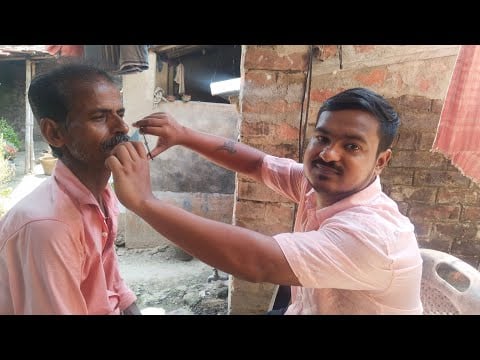 ASMR Fast Shaving With Barber Old Man[ASMR SUNJOY]#barber