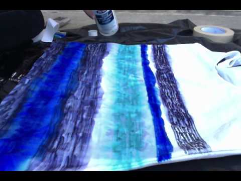 Tank Top Decoration: Dyeing Stripes with Permanent Markers (DIY, part 2)