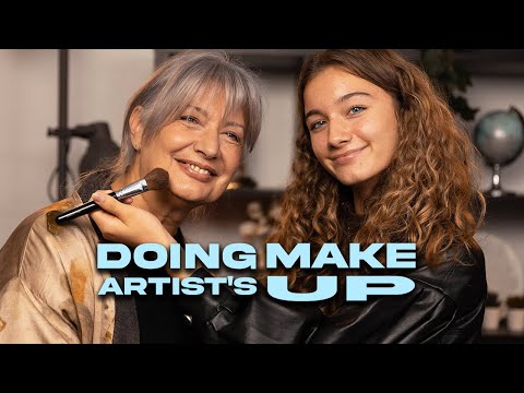 ASMR - DOING MY GRANNY'S MAKEUP! (Makeup tutorial)