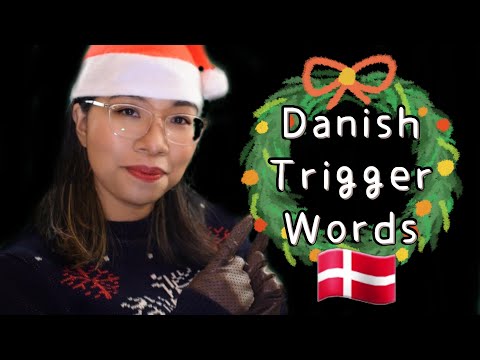 ASMR DANISH CHRISTMAS TRIGGER WORDS (Soft Speaking, Tapping & Scratching) 🇩🇰🎅  [Ear to Ear]