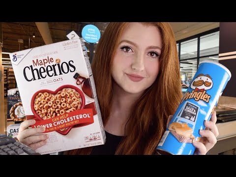 ASMR Grocery Store Cashier Roleplay (Typing, Soft Spoken & Whispers)