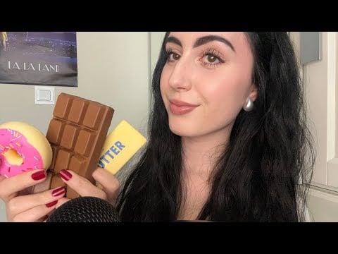 ASMR ~ SQUISHY FOOD SOUNDS & VISUALS (mouth sounds) #asmr 