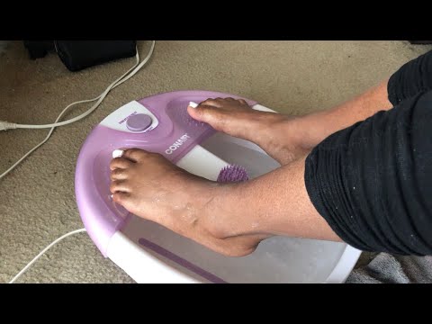 Asmr PEDICURE AT HOME!