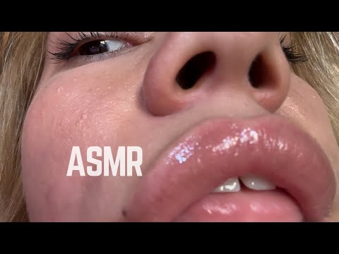 ASMR FAST AGGRESSIVE lens licking + tapping + gum chewing + spit paiting | RANDOM TRIGGERS