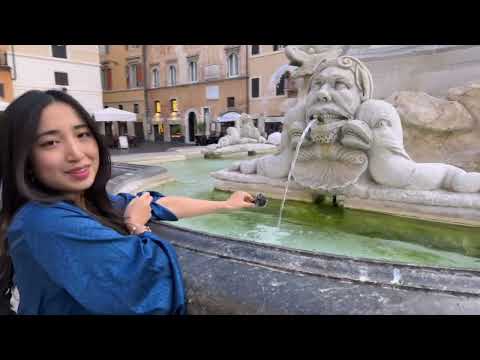 ASMR in super touristy Rome
