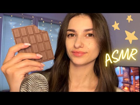 ASMR - Eating fake food🍫🍩 (mouth sounds)