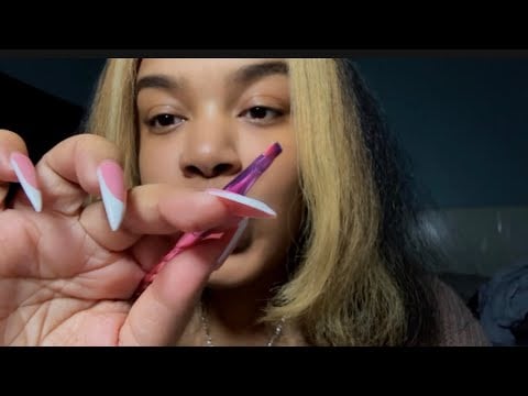 ASMR | Wooden Makeup Spit Paint 🎨 | brieasmr