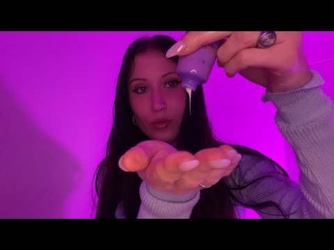 asmr | doing your night time skincare routine before u sleep