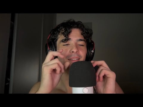 ASMR Binaural Whispering/Rambling with Intense Mouth Sounds ❤️