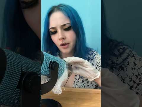 60 second brain massage 💆‍♀️ #asmr #asmrgumchewing #shorts #gloves