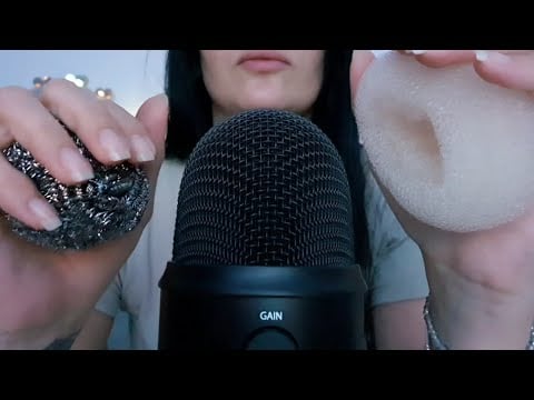 🎙 ASMR Dish Scrubber & Hair Bun Donut | Relaxing Triggers for Sleep 😴