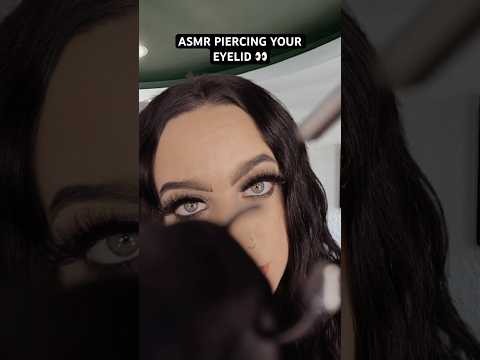 [ASMR] Quick EYELID Piercing 👀 #shorts