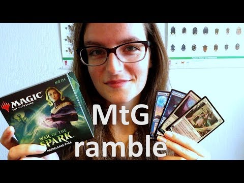 ASMR soft spoken MtG War of the Spark Prerelease ramble #143