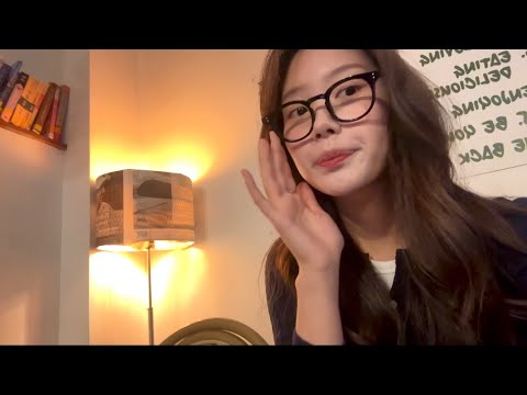 언니가 좋아하는 뿔태 안경을 써봤다. 내가 안경을 안쓰는 이유 