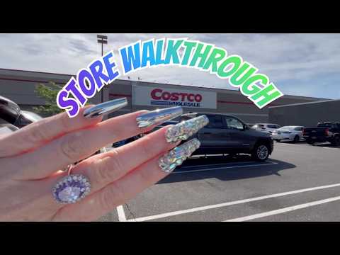 ASMR Gum Chewing COSTCO Store Walk Through | Whispered Voice Over With Tapping