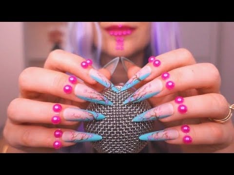 DEEP RELAXATION ASMR ✨ Bare Mic, Sequins & Crunchy Sounds